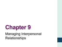 Speech Chapter 9Managing