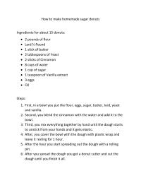 How To Make Donuts