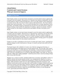Management Chapter 6 Encourage Students Take The Selfassessment Internalexternal Control And Other Activities The Skill
