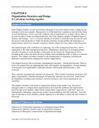 Management Chapter 8 Each Chapter contains several inset features designed to assist the student reader&nbsp;