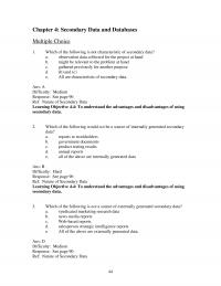 Sales Chapter 4 Ans Difficulty Hard Response See Pages Ref Internal Databases Learning Objective Become