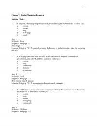 Sales Chapter 7 Quiz The Fact That Online Surveys Can Sent Thousands Potential Respondents One Time
