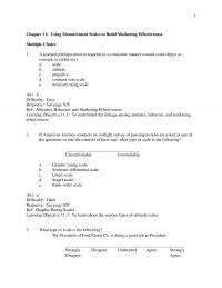 Sales Chapter 11 Quiz Semantic Differential Scale Forced Choice Scale Constant Sum Scale Ans Difficulty Medium