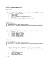 Sales Chapter 14 Quiz Ans Difficulty Hard Response See Page Ref Standard Normal Distribution Learning Objective