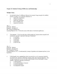 Sales Chapter 16 Quiz The Researcher Takes Random Sample Households Webster Groves And Finds That The