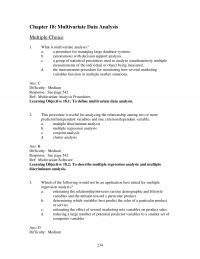 Sales Chapter 18 Ans Difficulty Easy Response See Page Ref Multivariate Software Learning Objective Describe