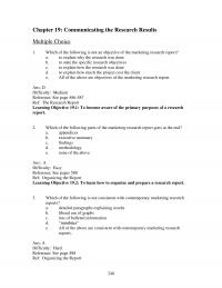 Sales Chapter 19 Ans Difficulty Medium Reference See Page Ref Making Presentation Learning Objective Learn