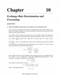International Business Chapter 10 The Average Excess Return Earned Over Different Managers With Relatively Long Track