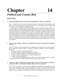 International Business Chapter 14 How Can Use Current Quantitative Information Predict Future Political Events Such Expropriation