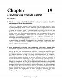 International Business Chapter 19 University Press Managing Net Working Capital What Are Blocked Funds How