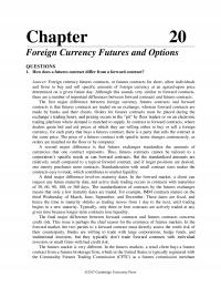 International Business Chapter 20 Then Being Long The Foreign Currency From Underlying Transaction Can Hedged Going
