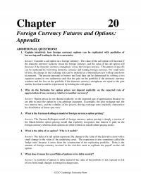 International Business Chapter 20a What The Theta Option Answer The Sensitivity Call Option Prices The Passage