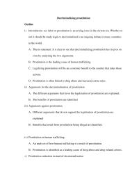 Decriminalizing Prostitution