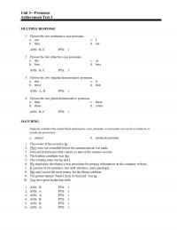 Communications Unit 3 Pts Ans Pts Short Answer Replace The Word Words Parentheses With The