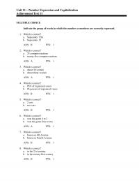 Communications Unit 11 Ans Pts Which Correct Seven And Half Years Years Ans Pts Which