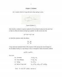 Mechanical Engineering Chapter 2 Then Consider Kelvinvoigt Elements Series With Spring Figureproblem Show That The Constitutive