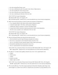 History Chapter 5 The Clause Naming King George Tyrant The Clause Establishing The Right The
