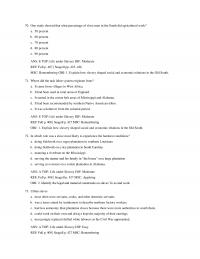 History Chapter 11 One Study Showed That What Percentage Slave Men The South Did Agricultural