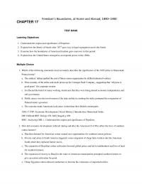 History Chapter 17 Freedoms Boundaries Home And Abroad Test Bank Learning Objectives Understand The