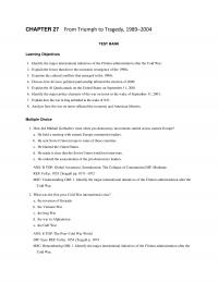 History Chapter 27 From Triumph Tragedy Test Bank Learning Objectives Identify The Major International