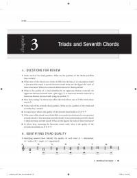 Performing Arts Chapter 3 Triads And Seventh Chordsa Name Each The Triad Qualities What Are