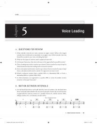 Performing Arts Chapter 5 Voice Leadinga What Melodic Intervals Are Most Common Upper Voices What