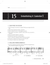 Performing Arts Chapter 15 Embellishing Cadential What Scale Degree The Bass Cadential What Intervals Appear
