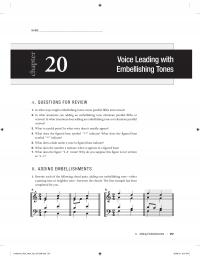 Performing Arts Chapter 20 Voice Leading With Embellishing Tonesa What Ways Might Embellishing Tones Create