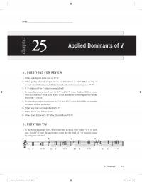 Performing Arts Chapter 25 Applied Dominants What Scale Degree The Root What Quality Triad Major
