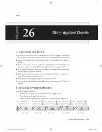 Performing Arts Chapter 26 Other Applied Chordsa How You Determine What Note Should The Root