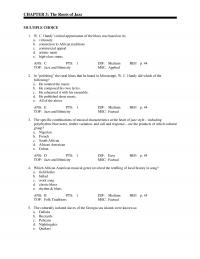 Performing Arts Chapter 3 Dif Easy Ref Top Popular Music Minstrelsy Msc Factual What Year Did