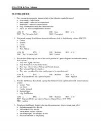 Performing Arts Chapter 4 New Orleans Created The First Notated Arrangements Jazz Made The First Jazz