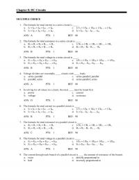 Chapter 8 Ans Pts Ref The Formula For Total Voltage Parallel Circuit Ern Ern