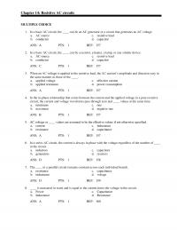 Chapter 14 Ans Pts Ref The Parallel Circuit Remains Constant Across Each Individual Branch