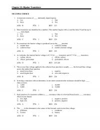 Chapter 22 Ans Pts Ref Each Junction Transistor Exhibits Resistance When Forward Biased And