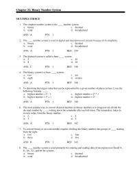 Chapter 32 The Remainders Taken Reverse Order Form The Binary Number Ans Pts Ref