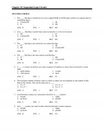Chapter 35 Asynchronous Counters Are Commonly Referred Counters Decade Ripple Updown Parallel Ans Pts