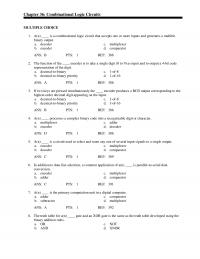 Chapter 36 Ans Pts Ref The Primary Computation Unit Digital Computer Adder Comparator Subtractor