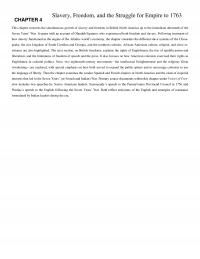 History Chapter 4 Slavery Freedom And The Struggle For Empire This Concerns The