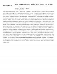 History Chapter 19 Safe For Democracy The United States And World War This
