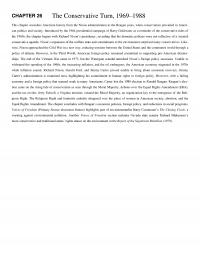 History Chapter 26 The Conservative Turn This Considers American History From The Nixon