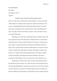 Religion & Dance Final Research Paper