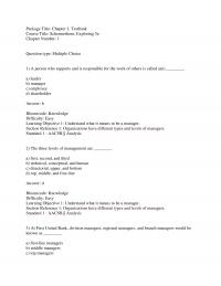 Management Chapter 1 What Means Manager Section