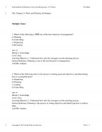 Management Chapter 5 Which of the following is NOT one of the four functions of management