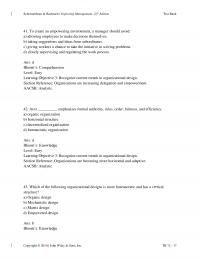 Management Chapter 8 To create an empowering environment, a manager should avoids