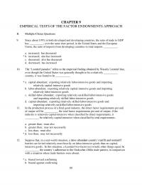 International Business Chapter 9 Leontief Test This Would Suggest That Participation Trade Rather Than Autarky The