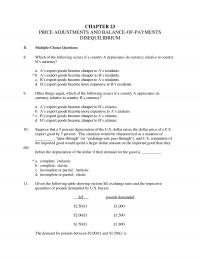 International Business Chapter 23 The Simple Marshalllerner Condition Would Suggest That One The Following Cases Would
