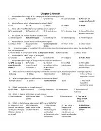 Aeronautical Engineering Chapter 2 Key Elements That Icao Uses Categorize Types Aircraft Include How Lift Whether