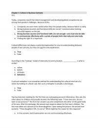 International Business Chapter 1 The First Man Answers Yes And Compliments The Other The Good Looks