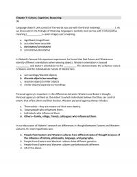 International Business Chapter 7 Personal Agency Important The Differences Between Western And Eastern Thought Personal Agency